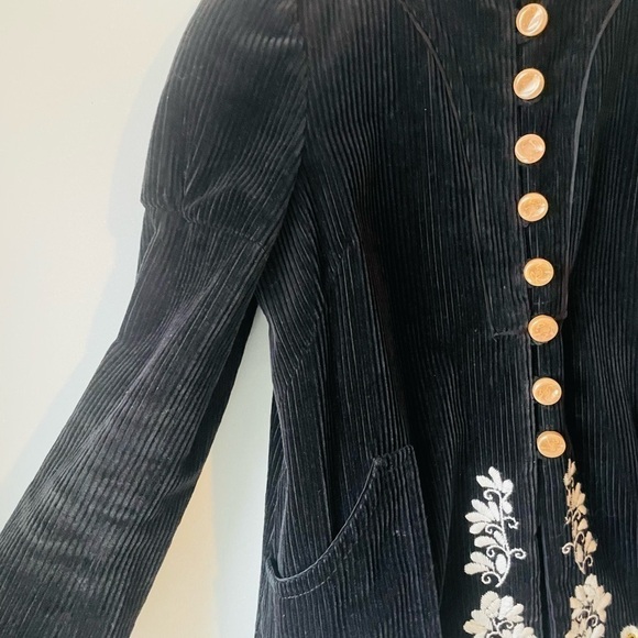 Anthropologie Embroidered Corduroy Jacket - Picture 2 of 7
